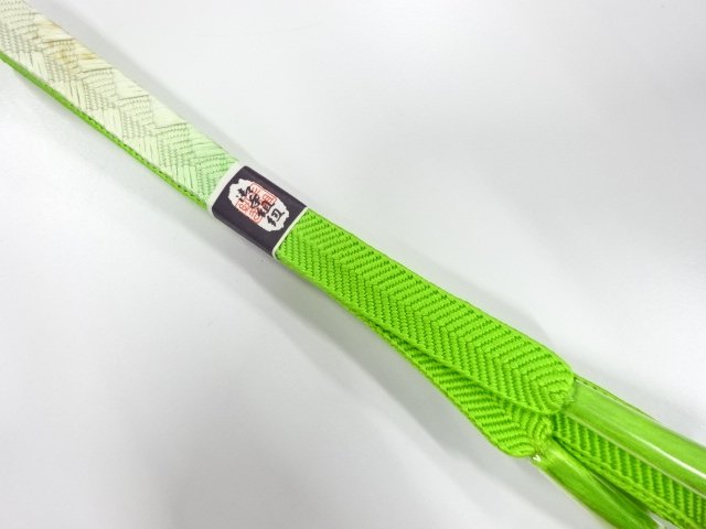 JAPANESE KIMONO / UNUSED HAND-TIED OBIJIME